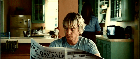 Owen Wilson says "wow"