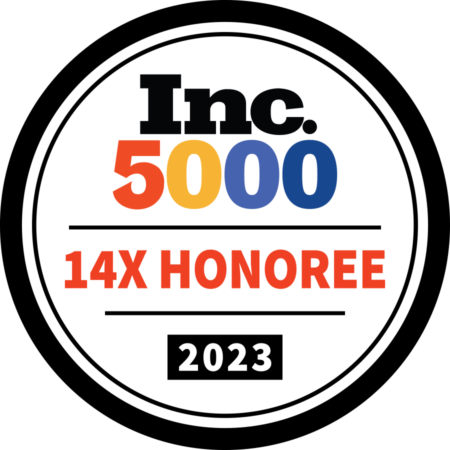 Inc. 5000 14x Honoree badge